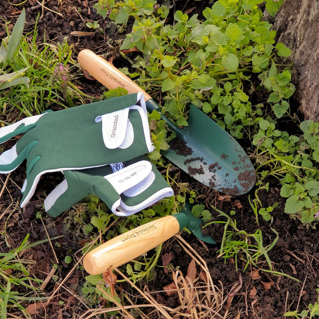 Luxury Personalised Leather Gardening Gloves