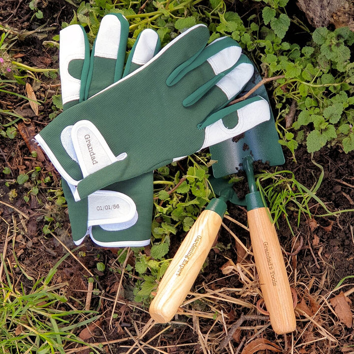 Luxury Personalised Leather Gardening Gloves