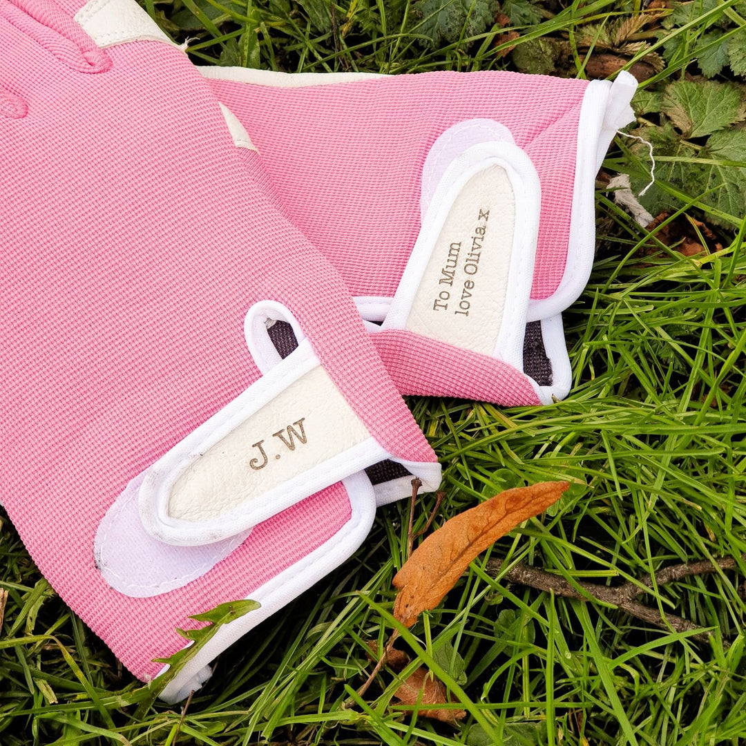 Luxury Personalised Leather Gardening Gloves