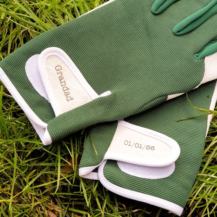 Luxury Personalised Leather Gardening Gloves