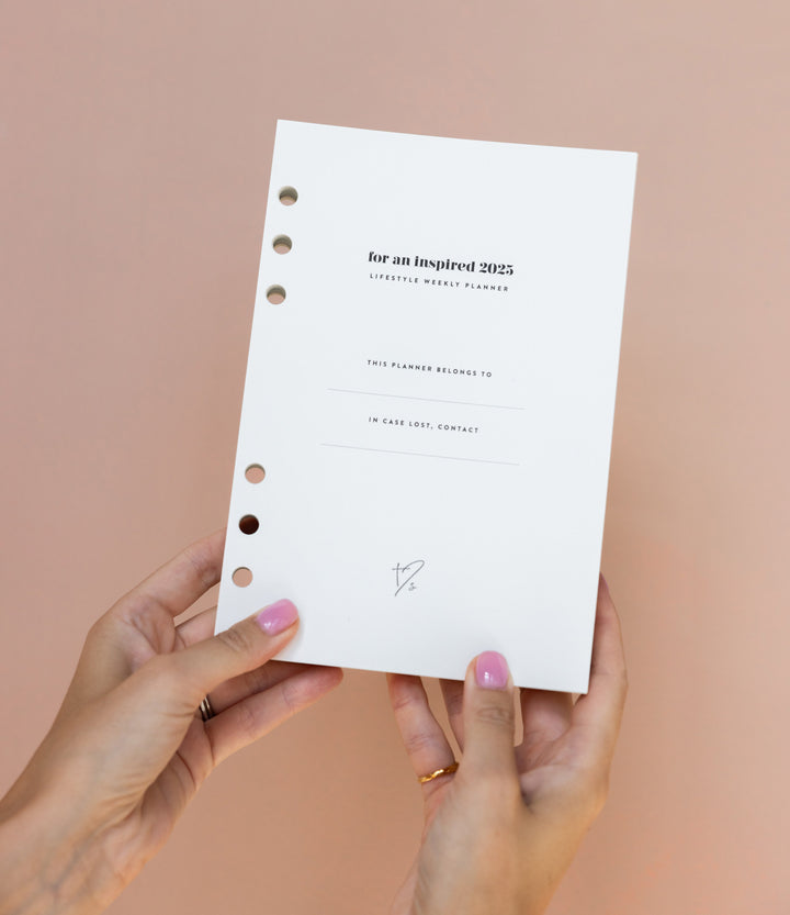 2025 Lifestyle Weekly Planner Insert Pack