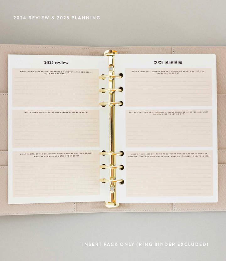 2025 Lifestyle Weekly Planner Insert Pack