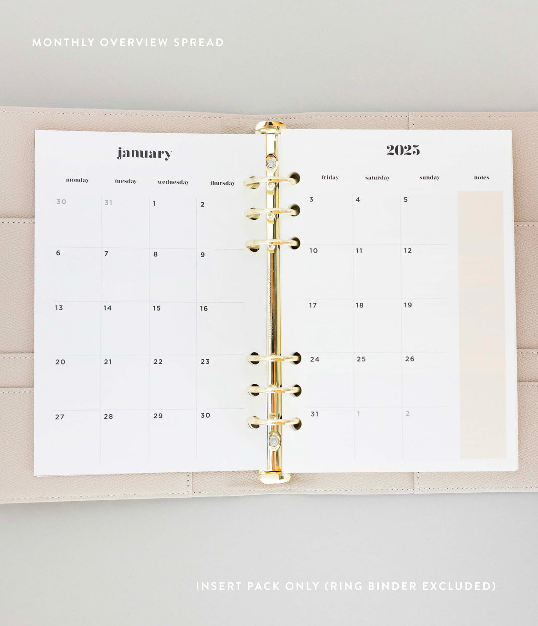 2025 Lifestyle Weekly Planner Insert Pack