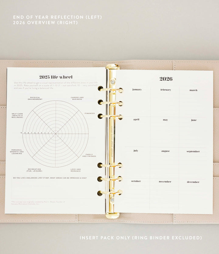 2025 Lifestyle Weekly Planner Insert Pack