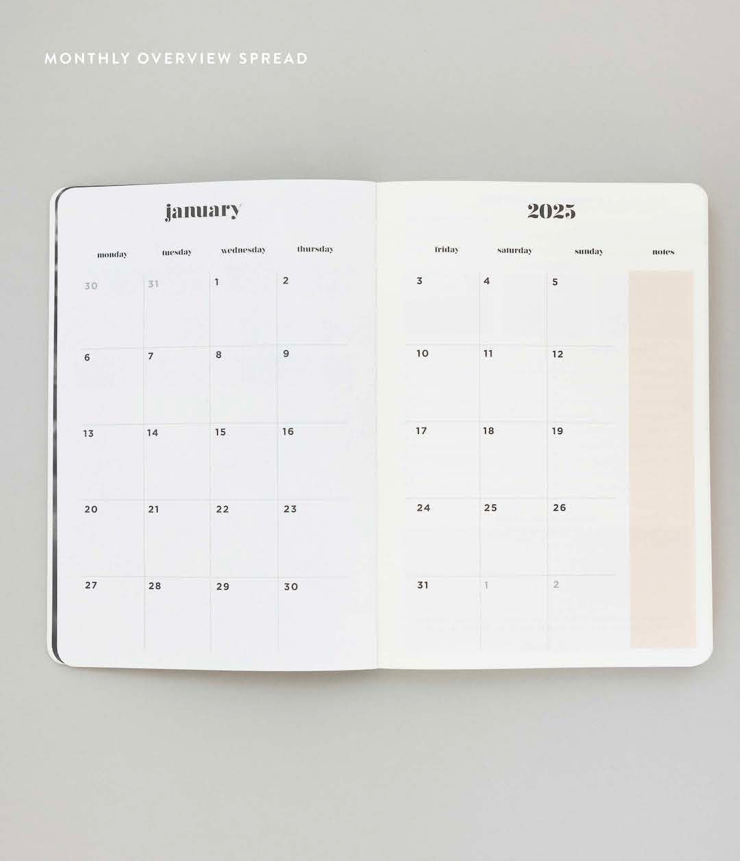 2025 Limited Edition Vertical Weekly Planner