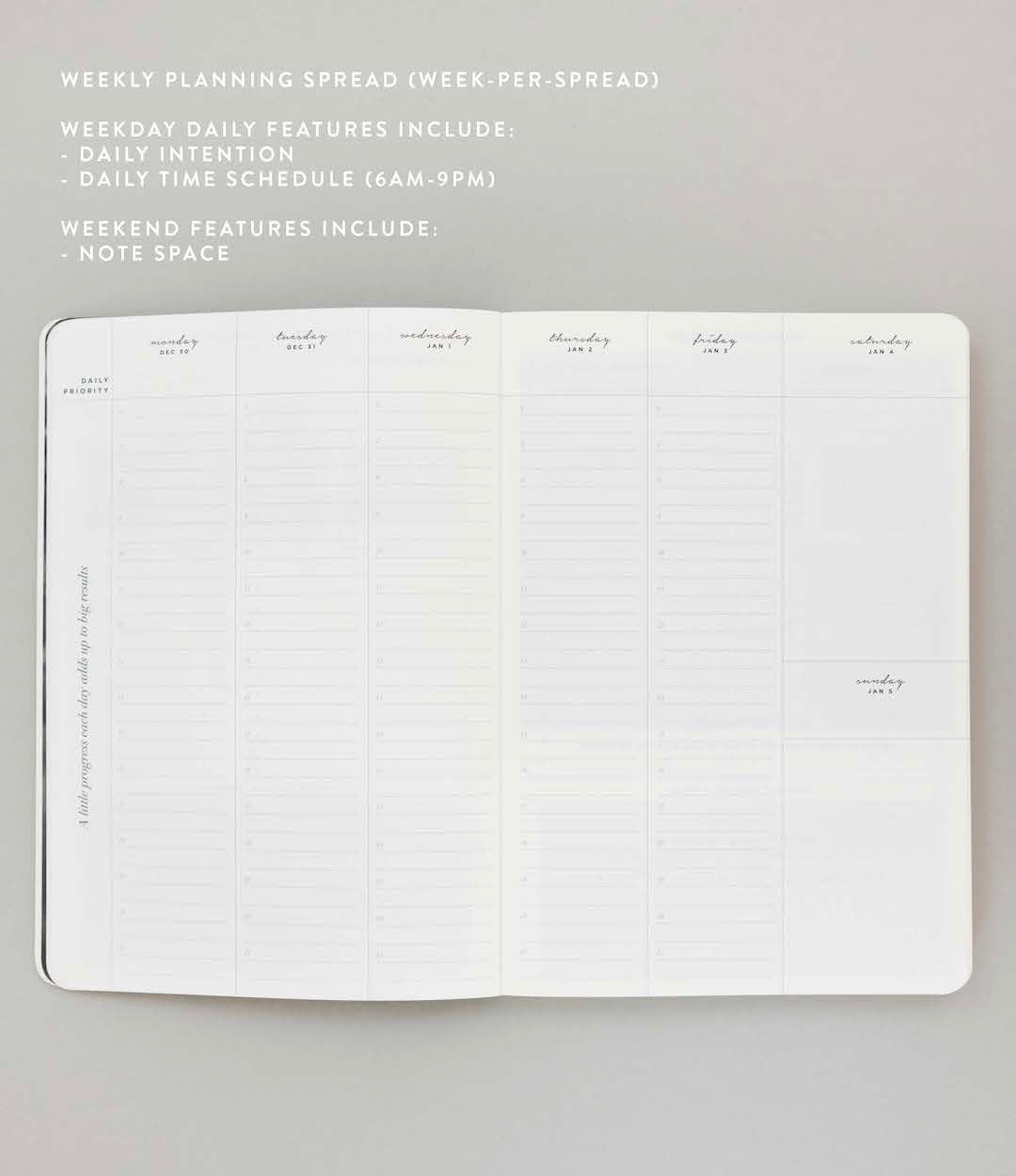 2025 Limited Edition Vertical Weekly Planner