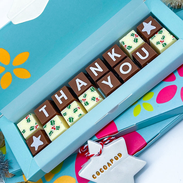 Festive Thank You Christmas Chocolates