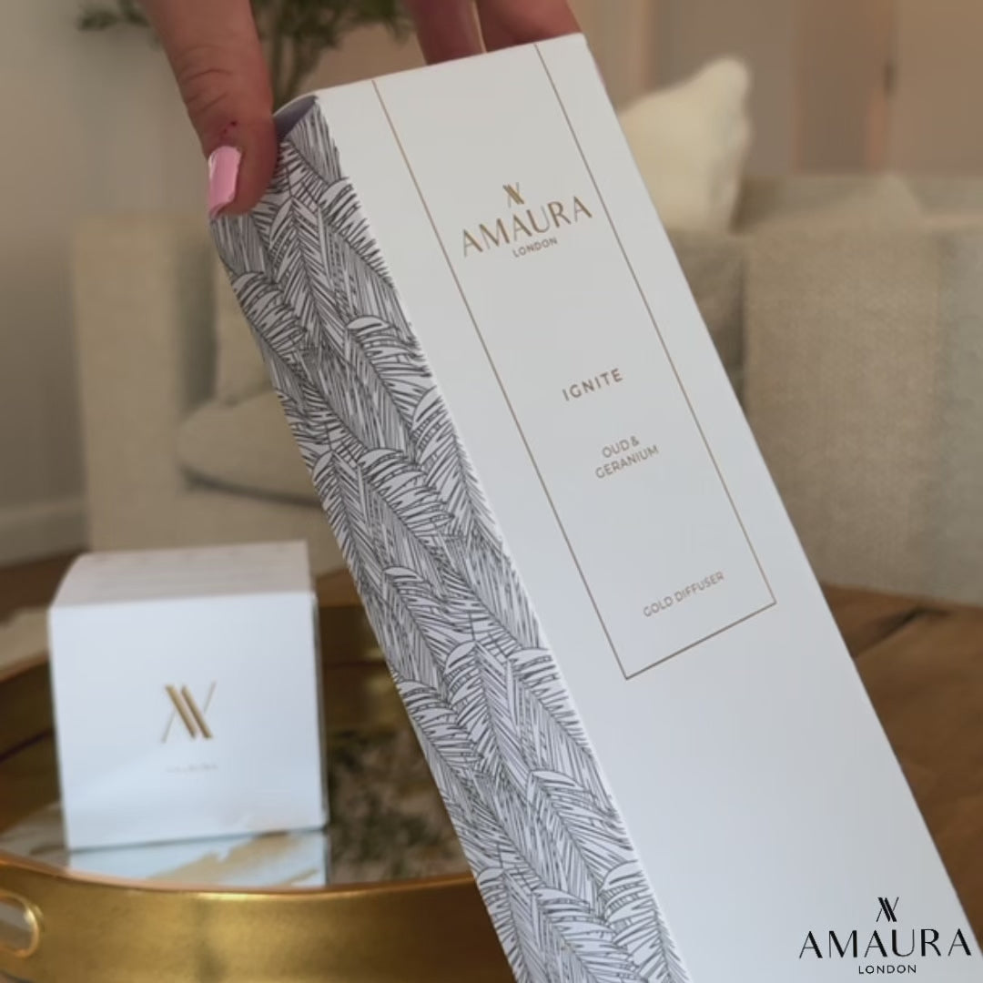 Allure Luxury Reed Diffuser – Patchouli & Magnolia Blossom