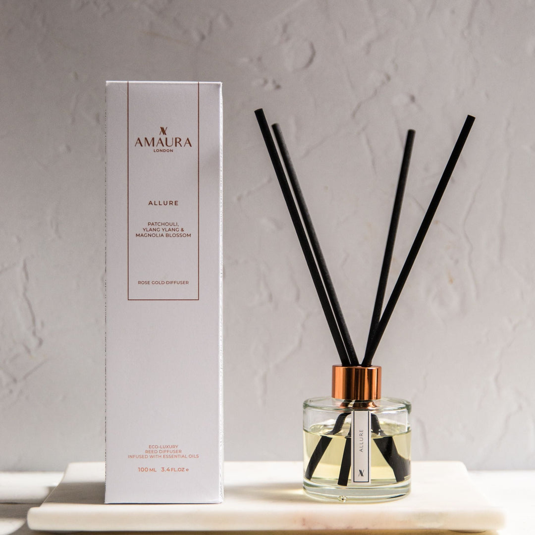 Allure Luxury Reed Diffuser – Patchouli & Magnolia Blossom