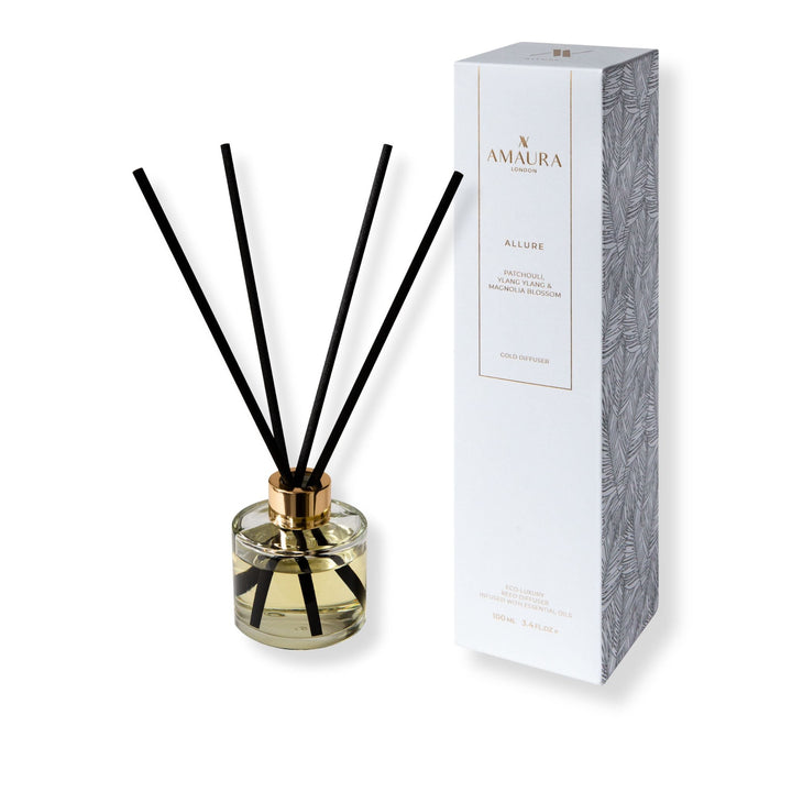Allure Luxury Reed Diffuser – Patchouli & Magnolia Blossom