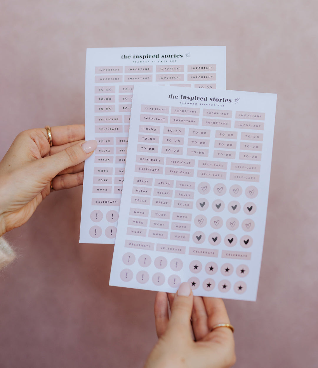 Blush Weekly Planner Stickers