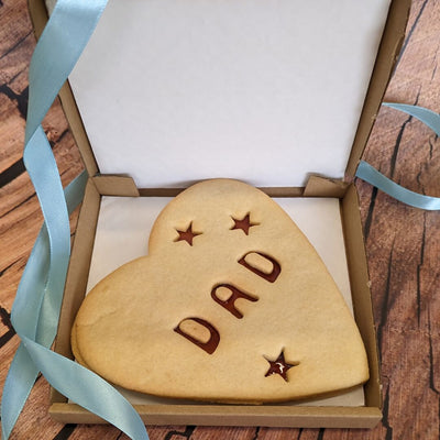 Giant Heart Biscuit For Dad New