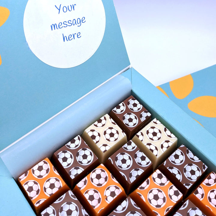 Personalised Football Mosaic Chocolate Box