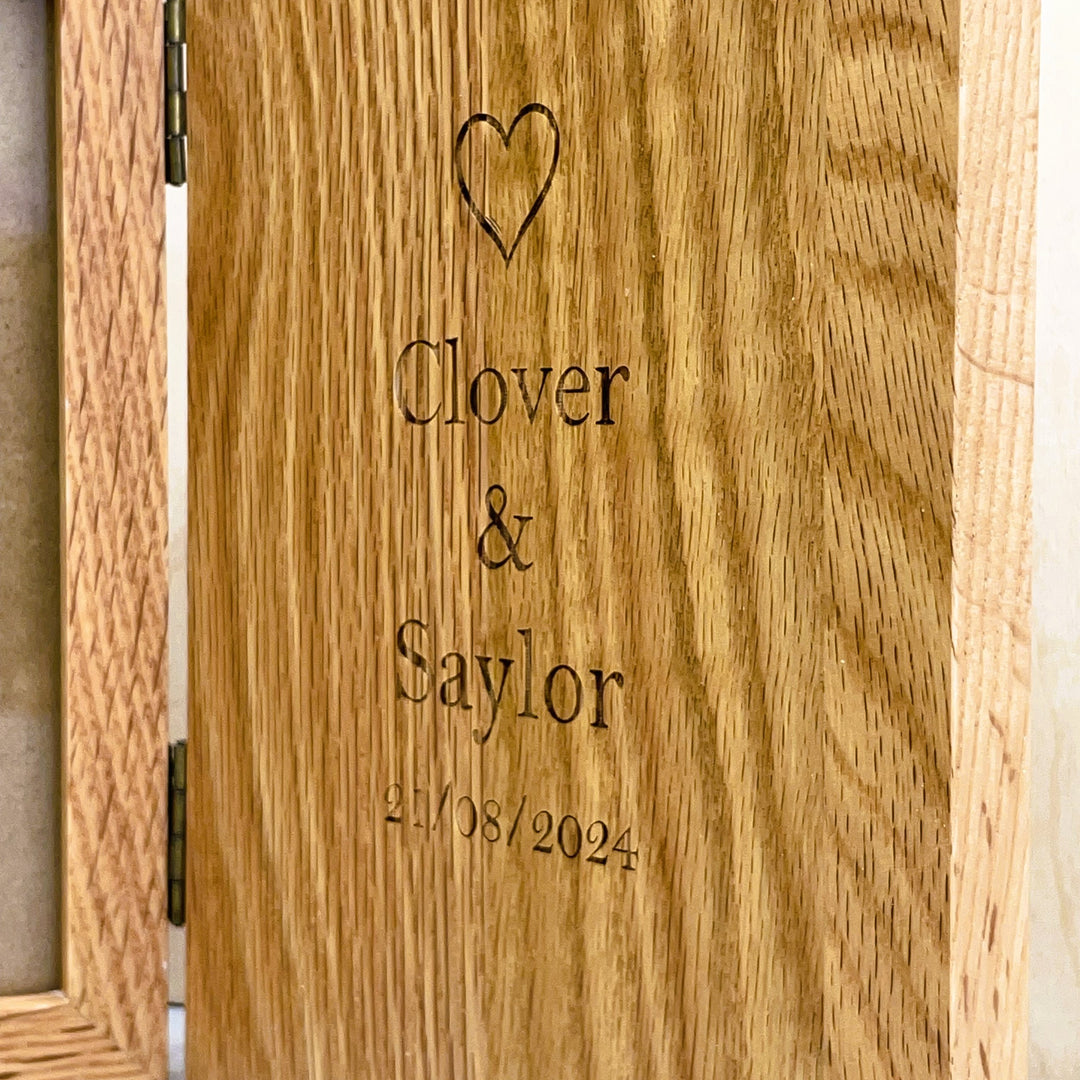Personalised Wooden Book Picture Frame