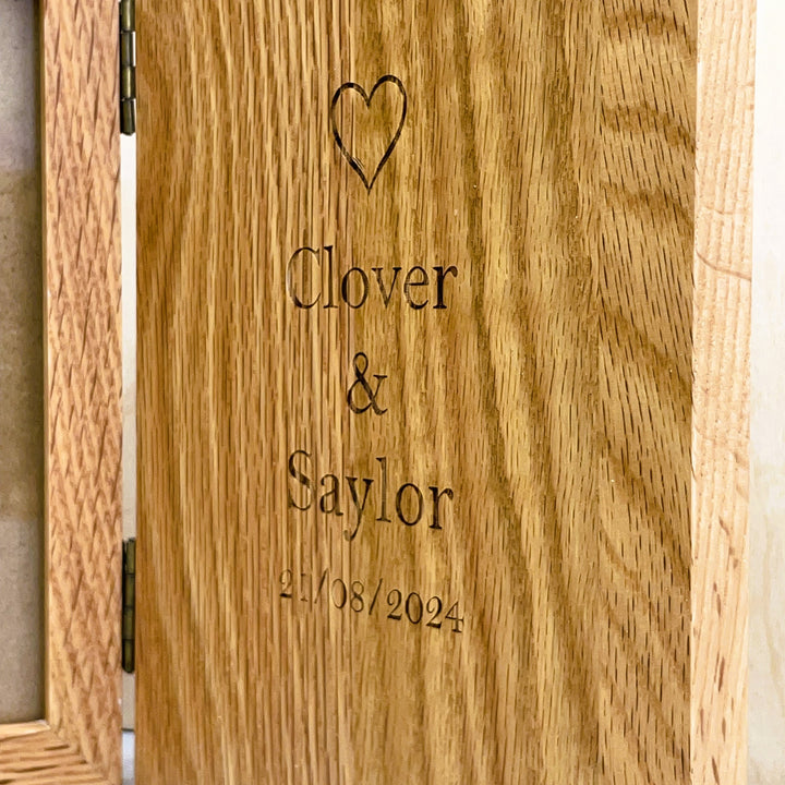 Personalised Wooden Book Picture Frame
