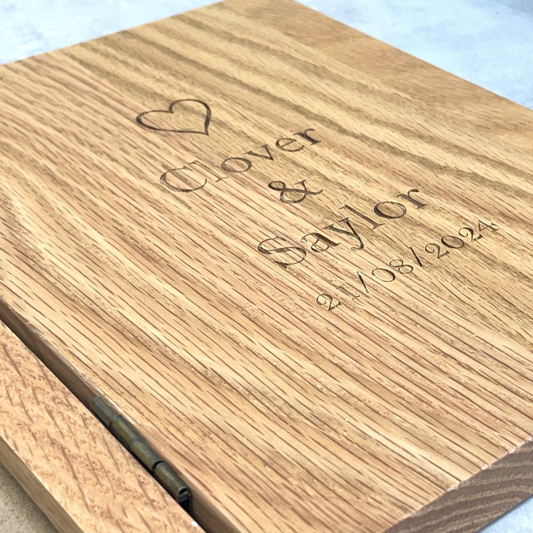 Personalised Wooden Book Picture Frame