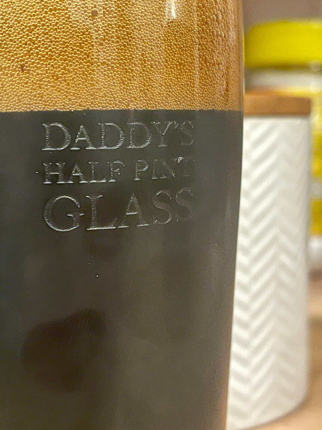 Sophisticated Personalised Half Pint Glass