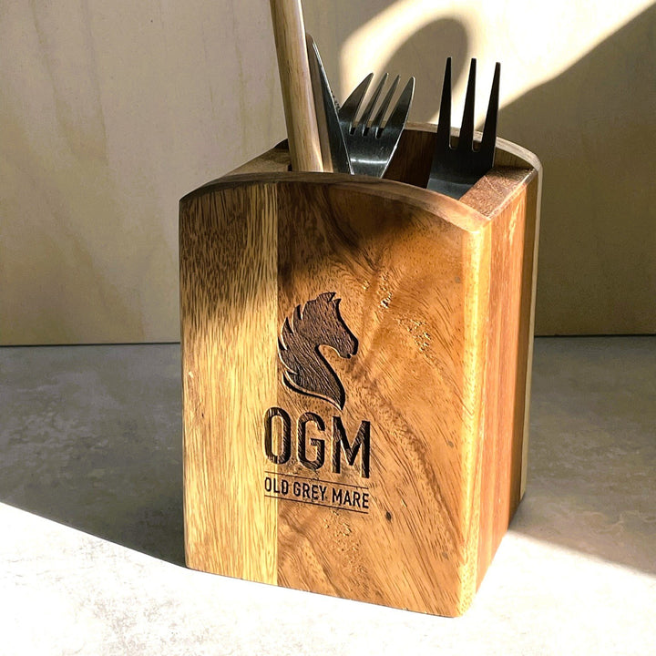Wooden Cutlery Holder