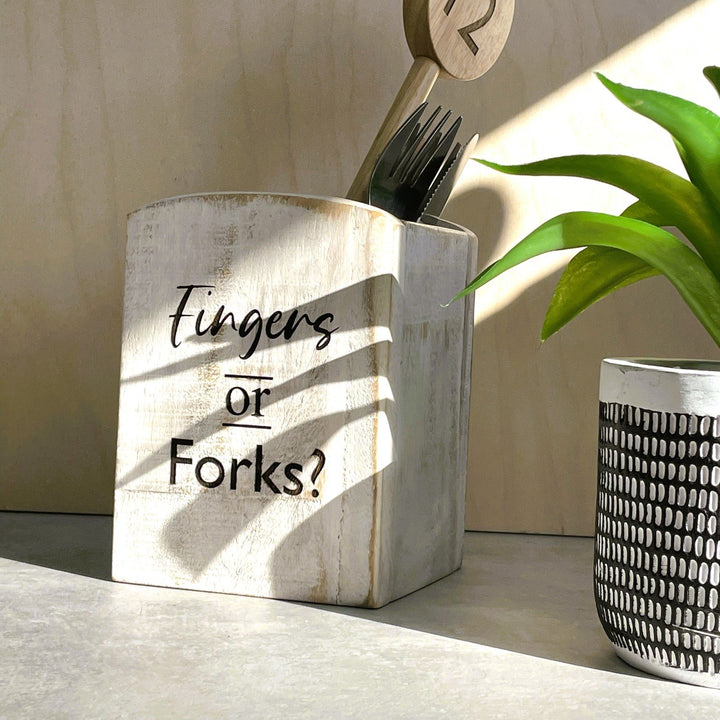 Wooden Cutlery Holder