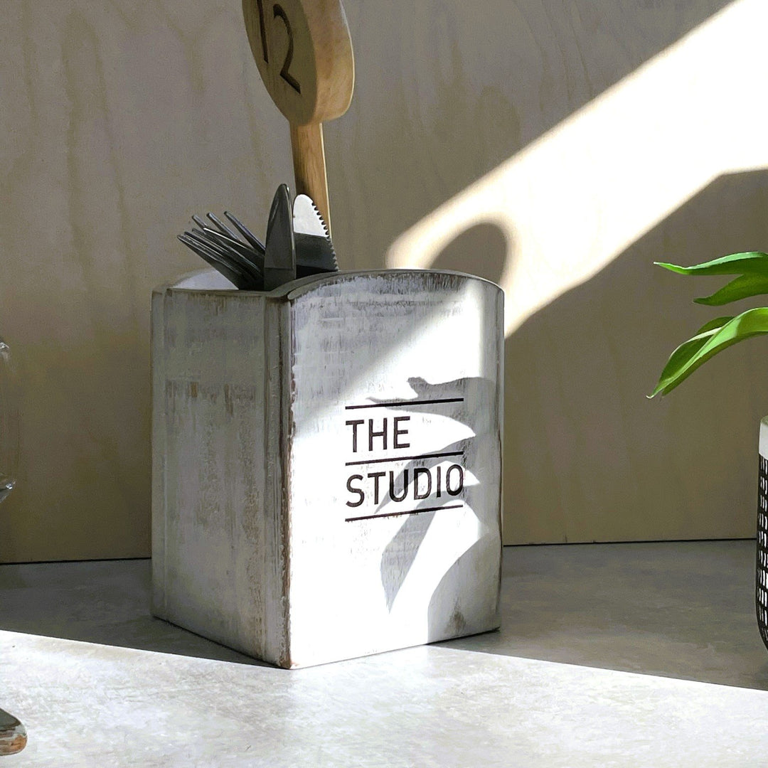 Wooden Cutlery Holder