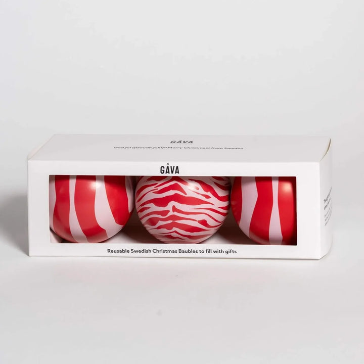 Scandi Bauble Trio with Chocolate Truffles