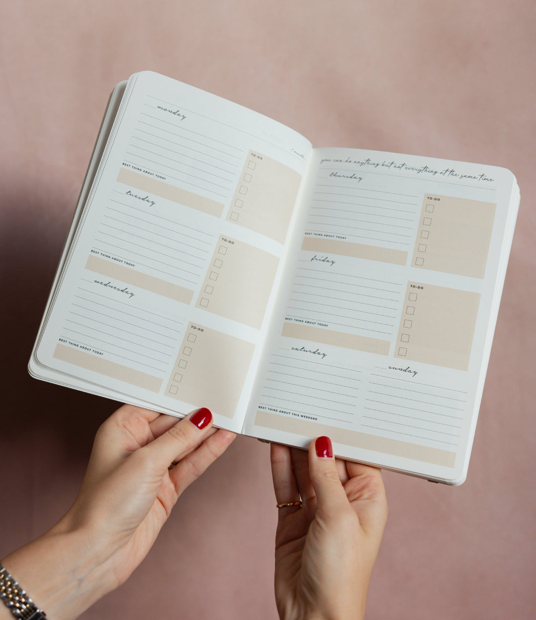 Weekly Lifestyle Planner