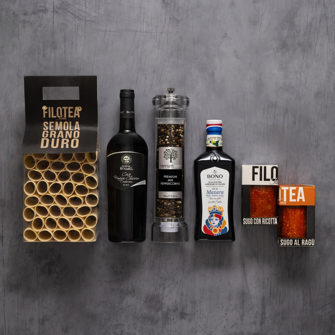 Filotea Premium Italian Cannelloni & Wine Collection
