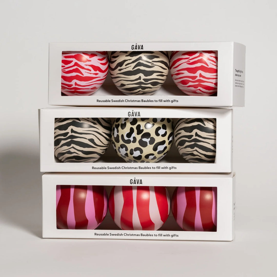 Scandi Bauble Trio with Chocolate Truffles