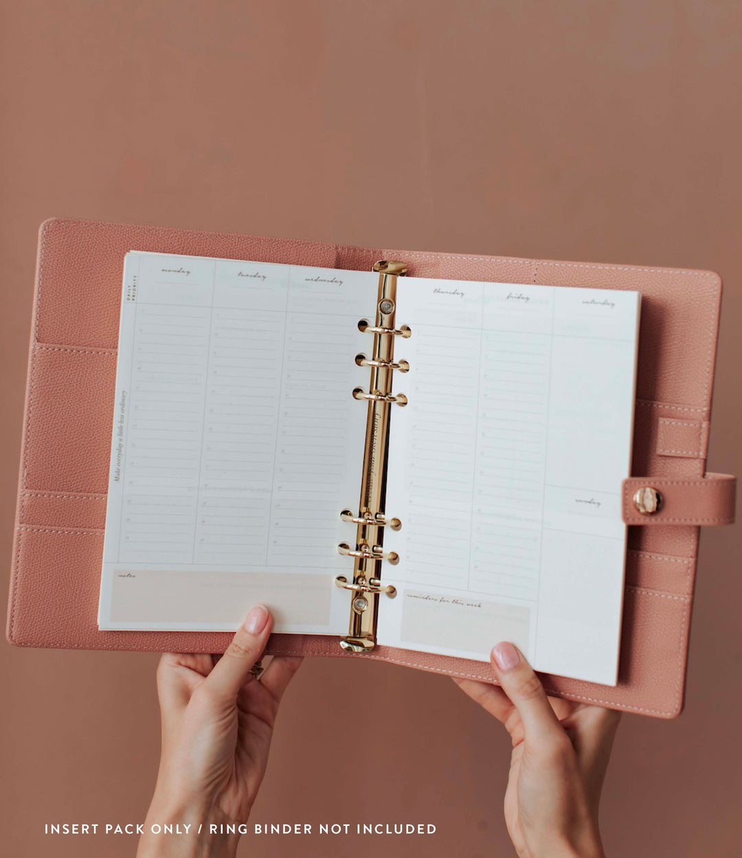 Undated Vertical Weekly Planner Insert Pack