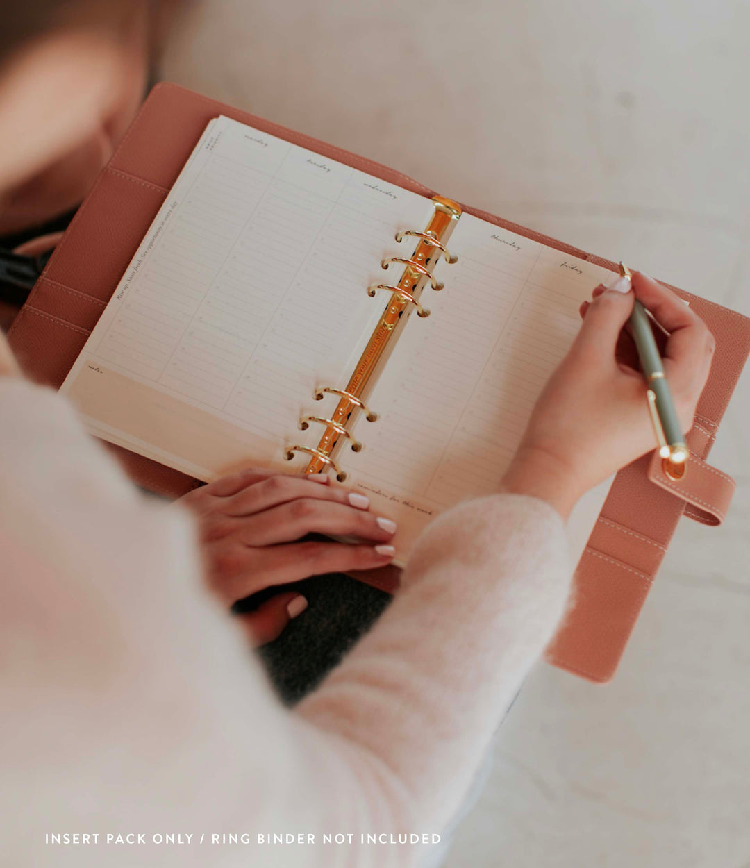 Undated Vertical Weekly Planner Insert Pack