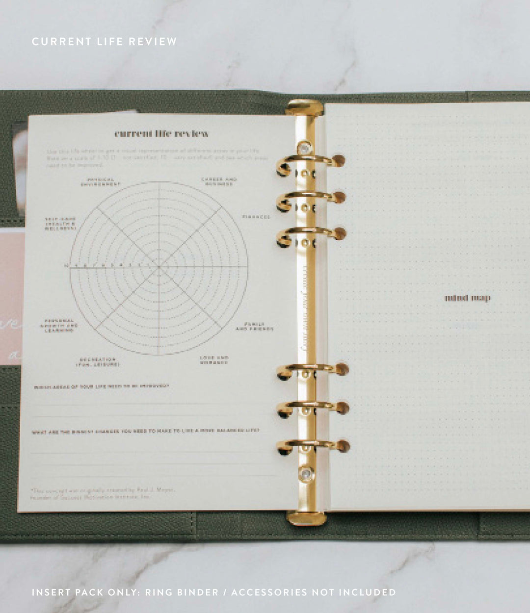 Undated Vertical Weekly Planner Insert Pack