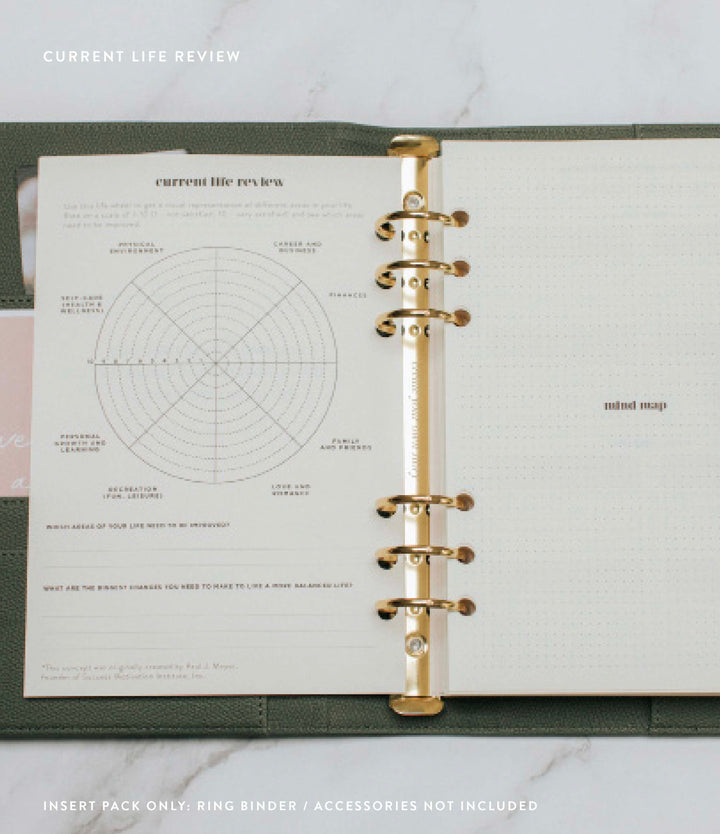 Undated Vertical Weekly Planner Insert Pack