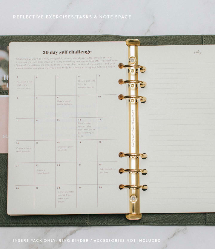Undated Vertical Weekly Planner Insert Pack