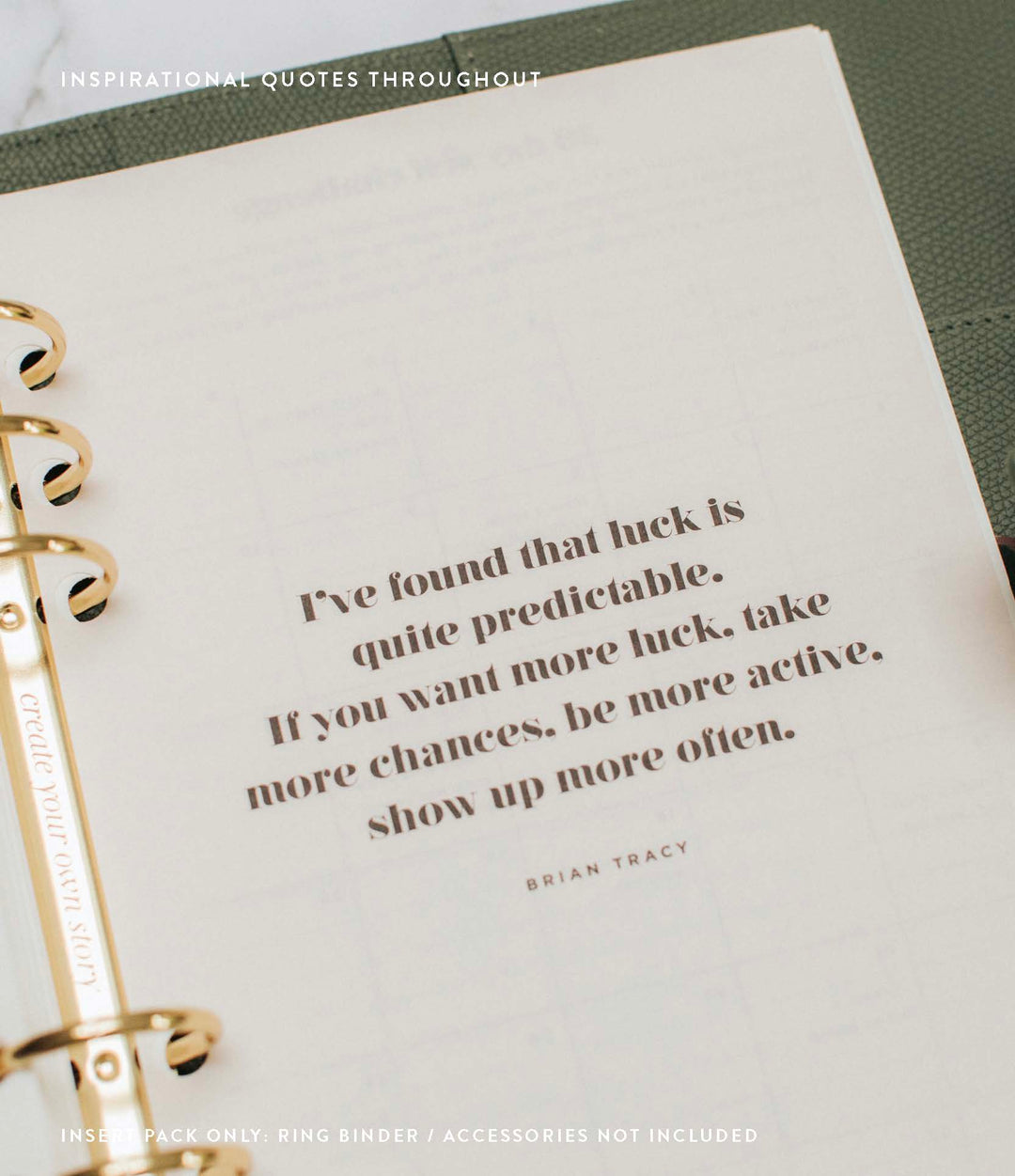 Undated Vertical Weekly Planner Insert Pack