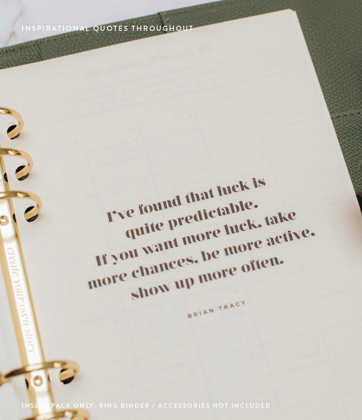 Undated Vertical Weekly Planner Insert Pack