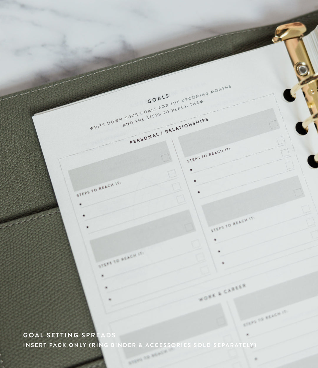 Undated Daily Planner Insert Pack