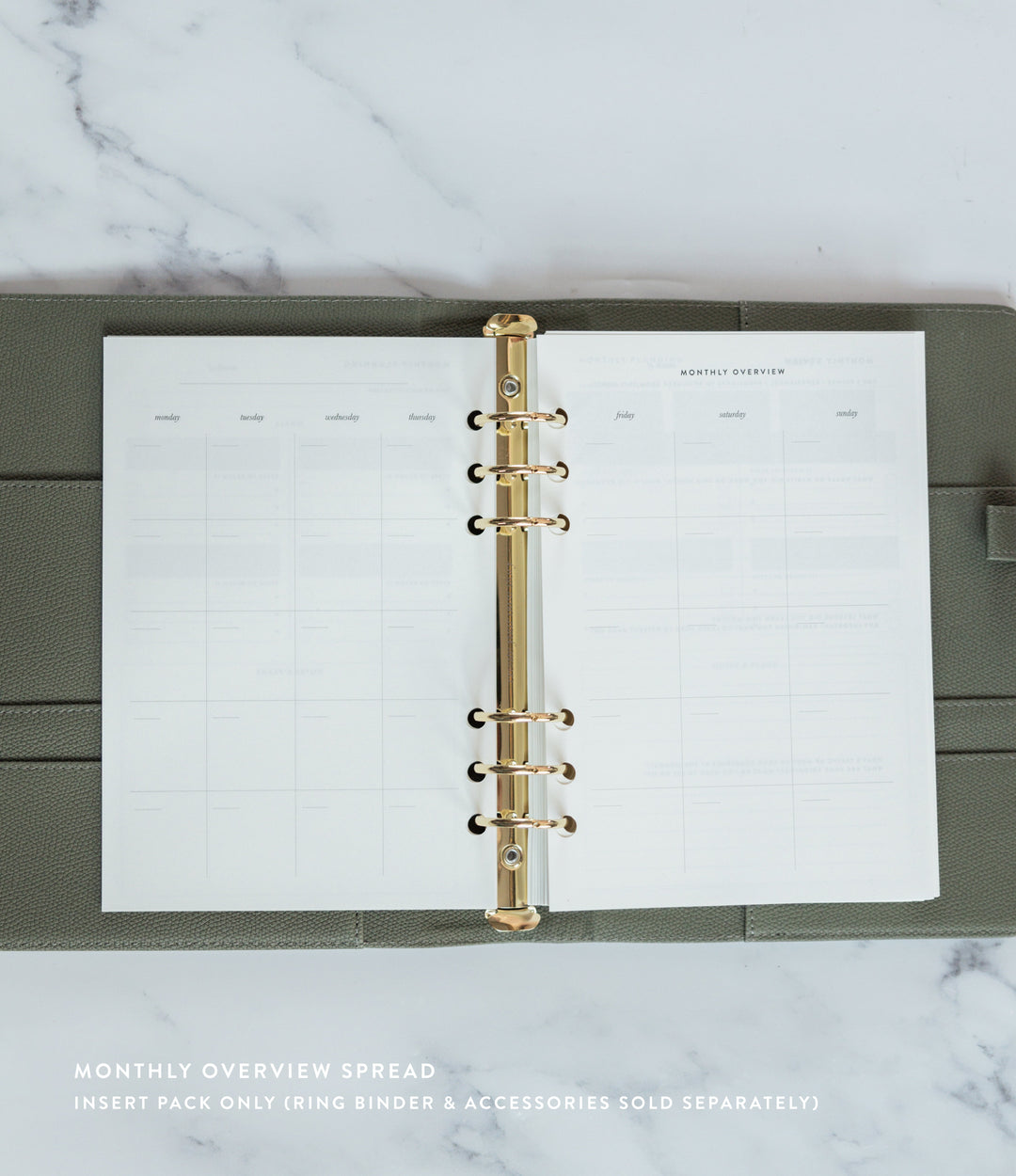 Undated Daily Planner Insert Pack