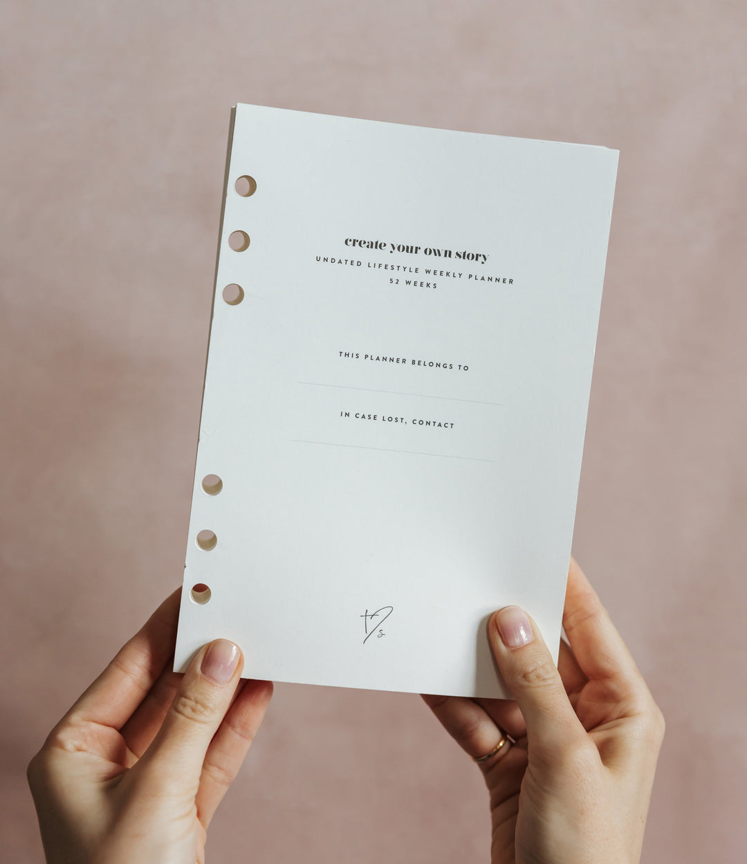 Undated Lifestyle Weekly Planner Insert Pack