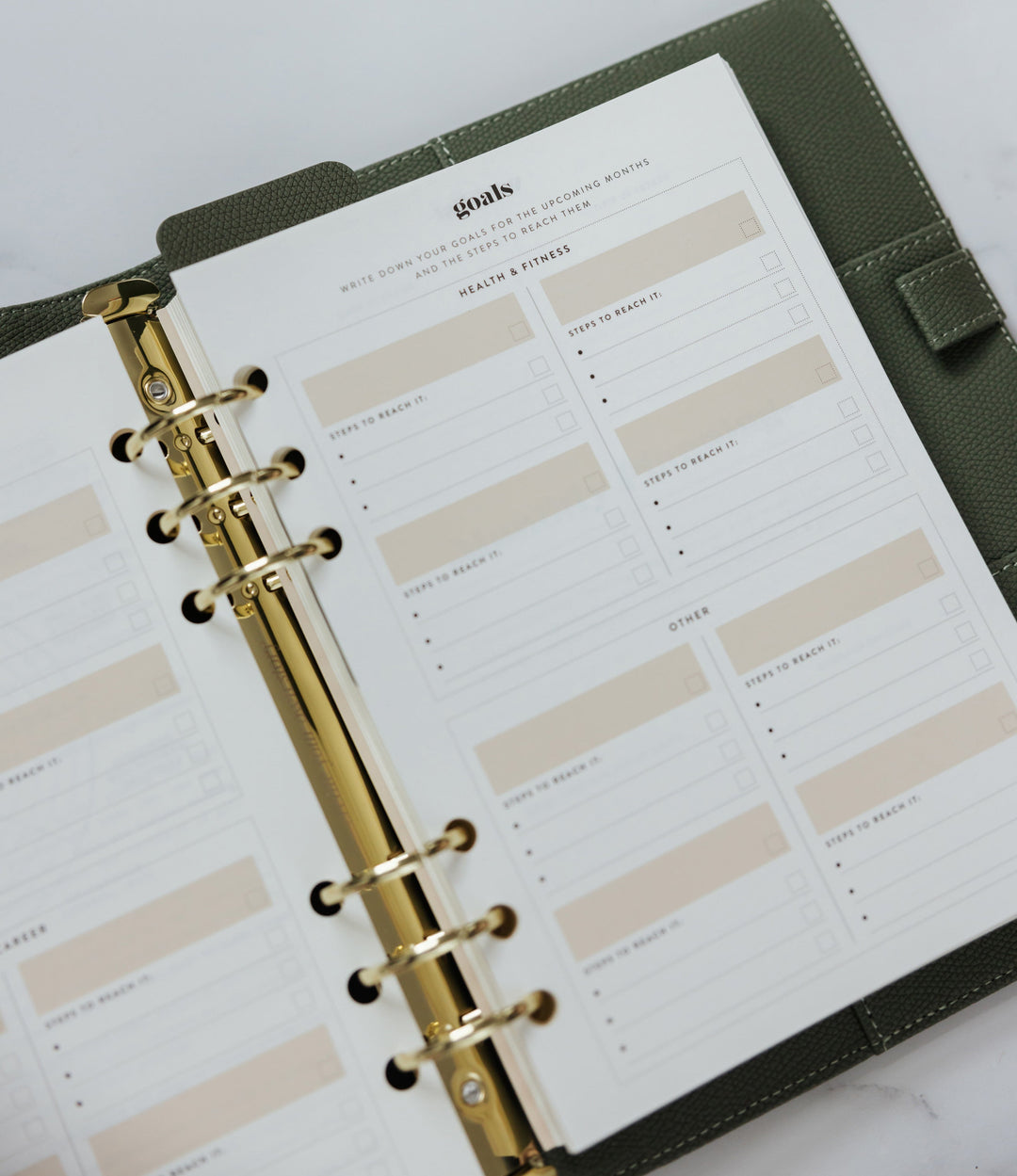 Undated Lifestyle Weekly Planner Insert Pack
