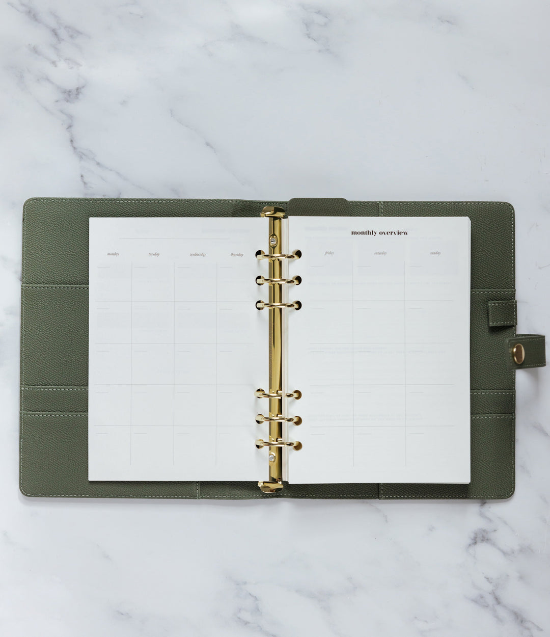 Undated Lifestyle Weekly Planner Insert Pack