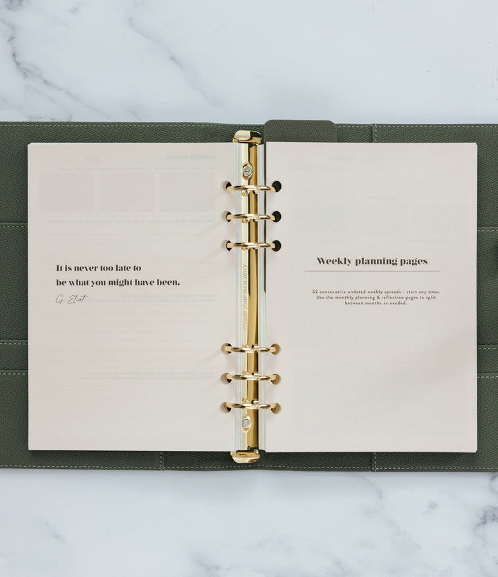 Undated Lifestyle Weekly Planner Insert Pack