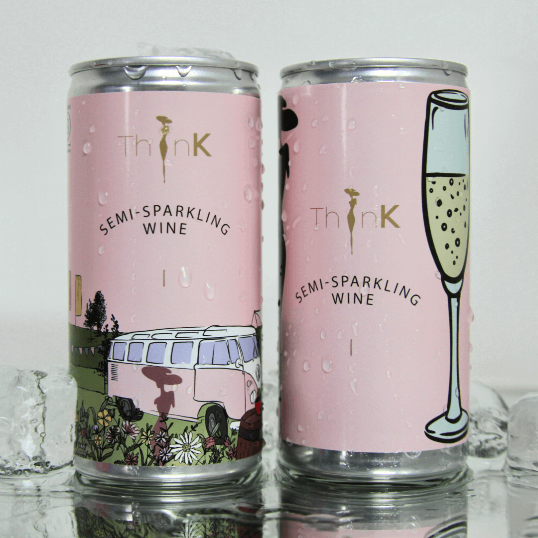 ThinK Pink Organic Sparkling Rosé Can x 24
