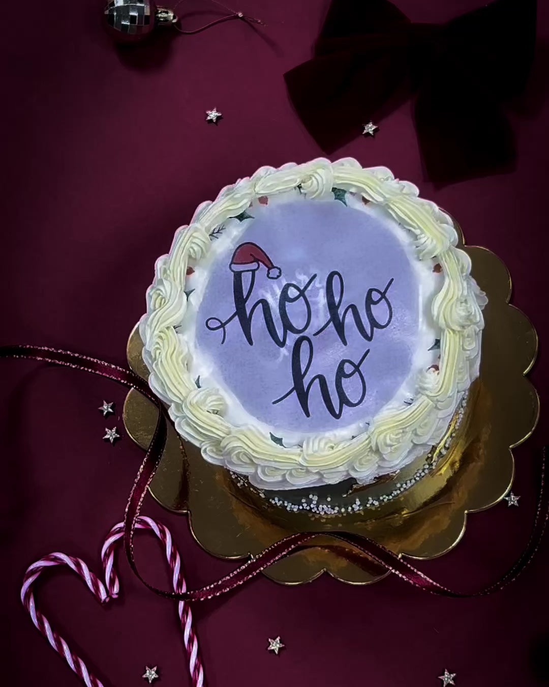 Enchanted Christmas Burn Away Cake