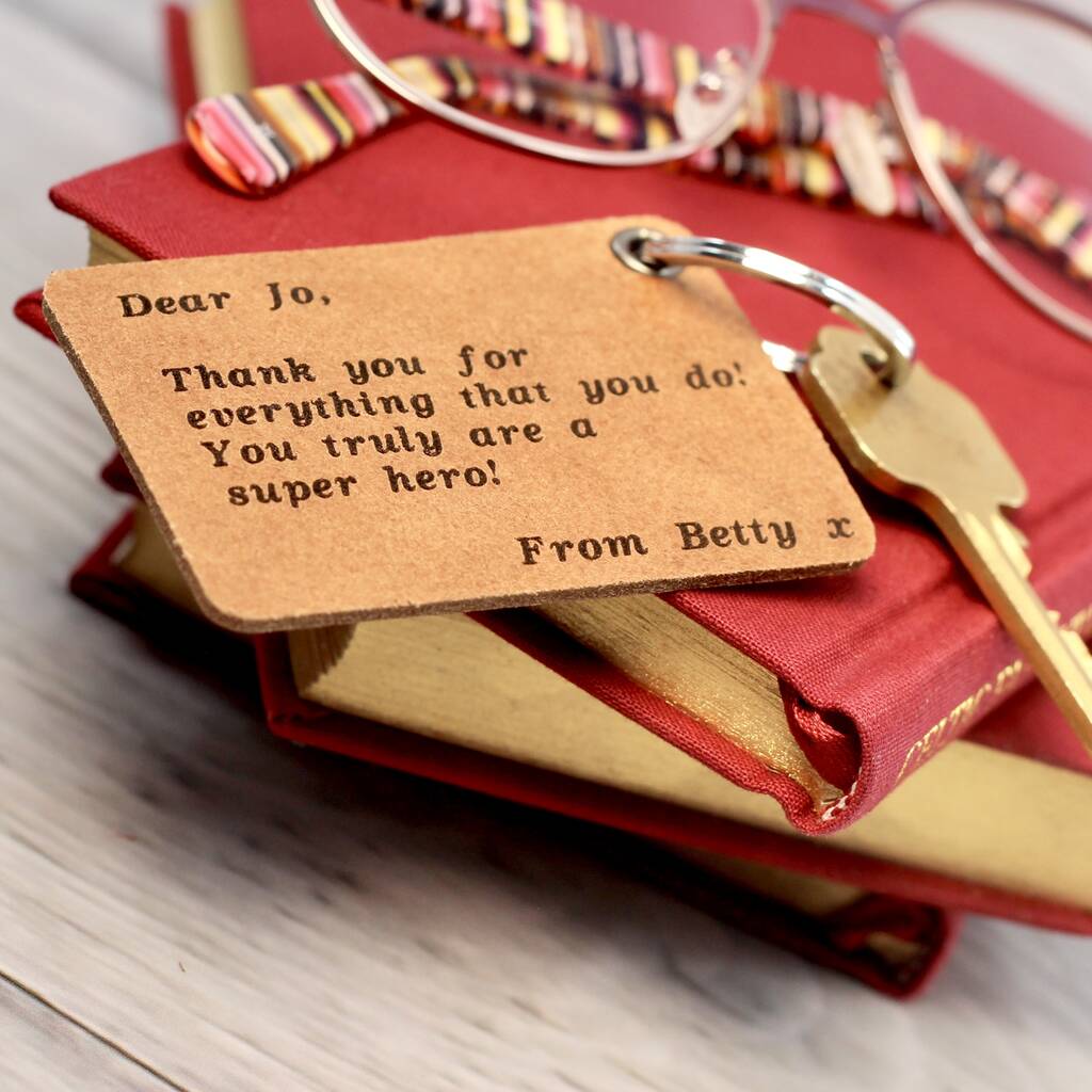 Personalised Letter Leather Key Ring