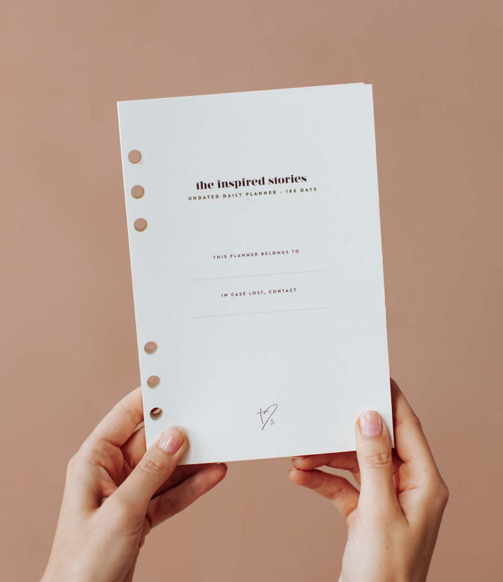 Undated Daily Planner Insert Pack