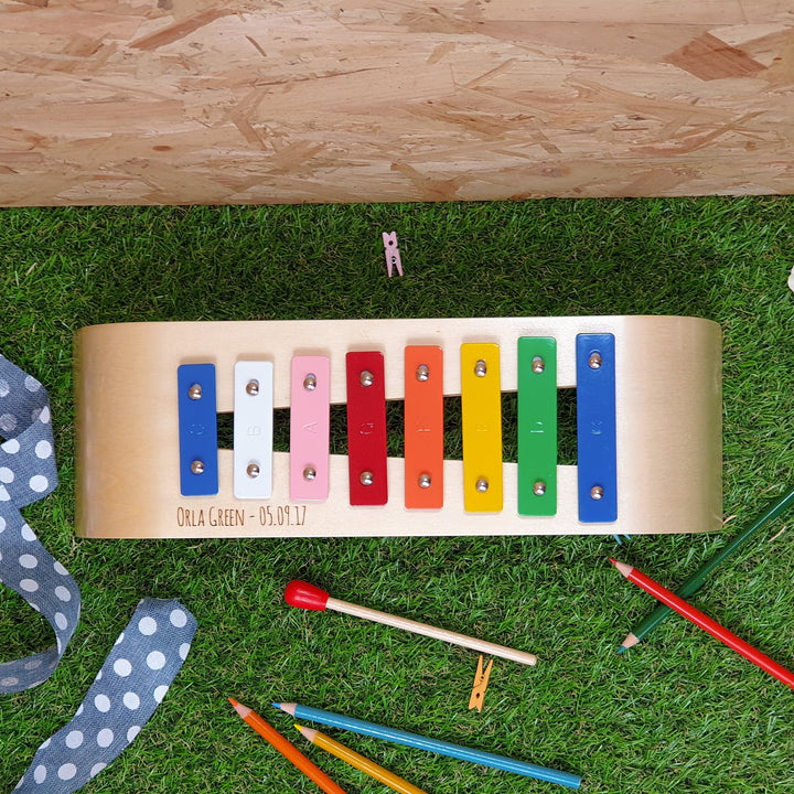Wooden Xylophone for Kids - Personalised Musical Gift