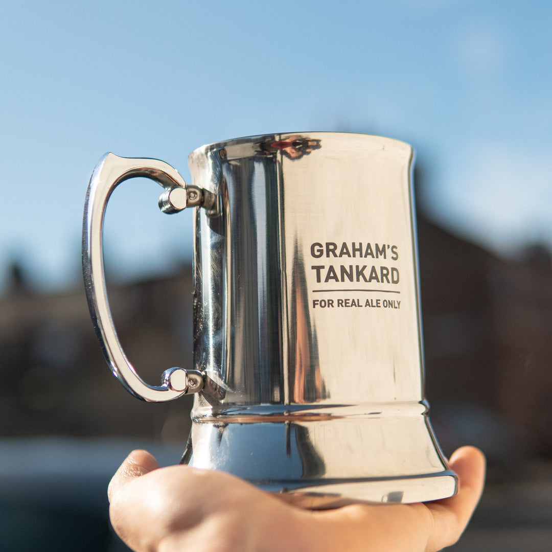 Stainless Steel Tankard - Personalised Beer Gift