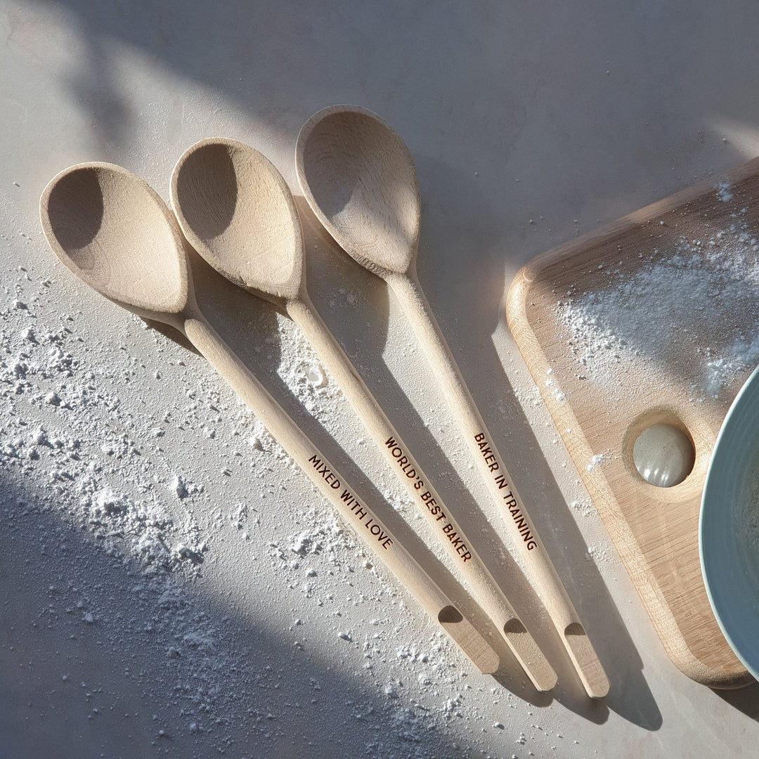 Engraved Beech Spoon