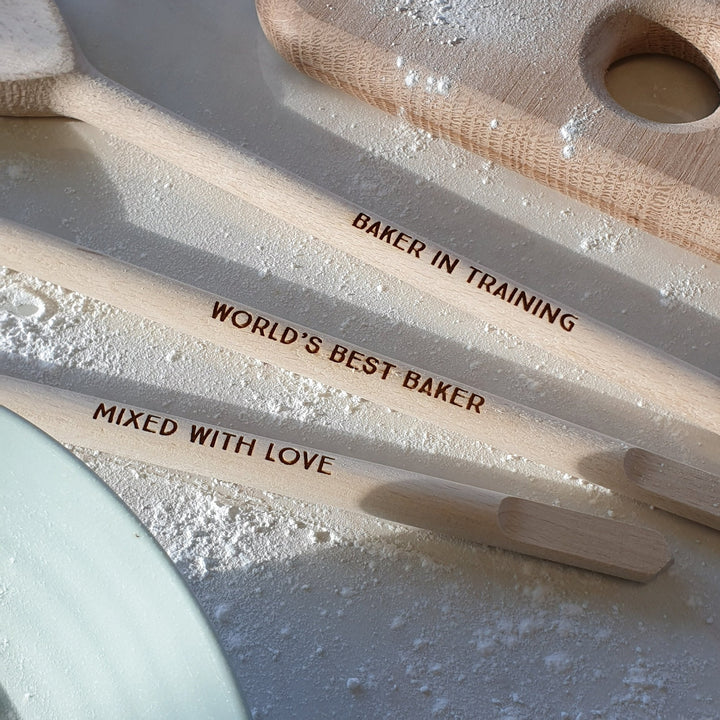 Engraved Beech Spoon