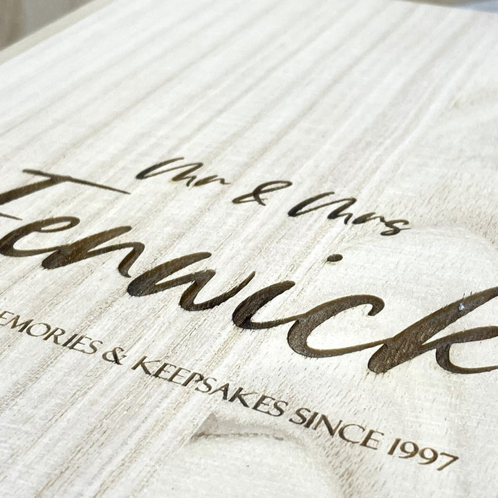 Personalised Wooden Book Keepsake Box